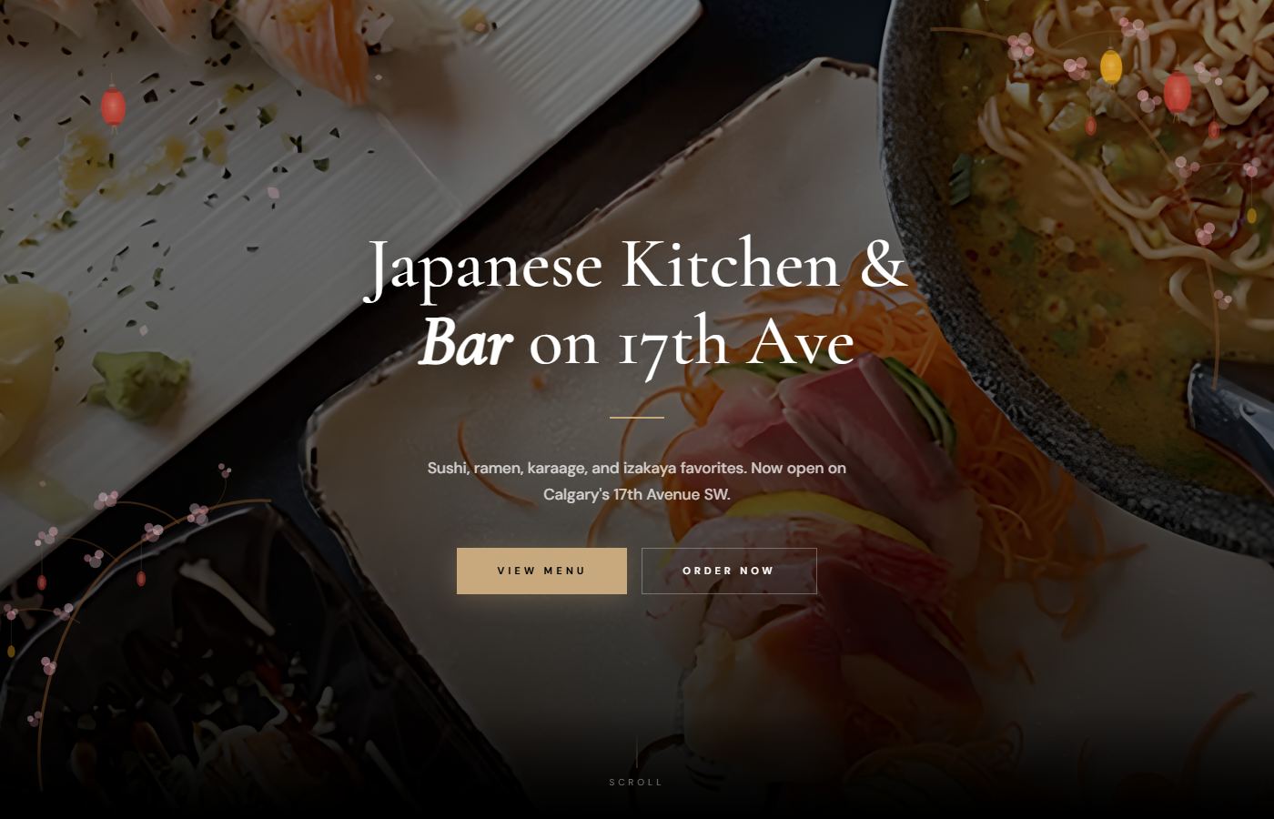 Japanese kitchen and bar