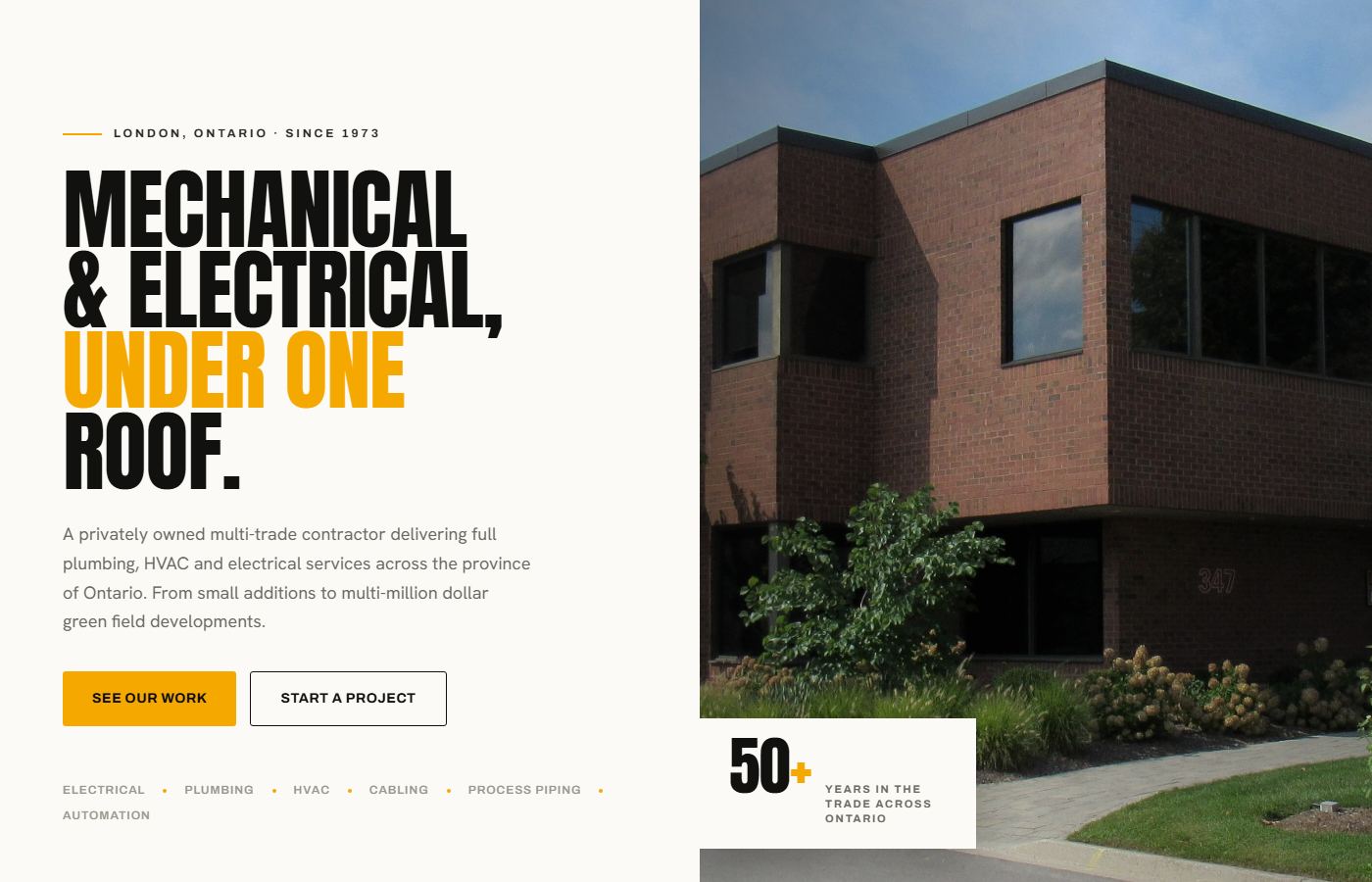 Electrical contractor, trading since 1973